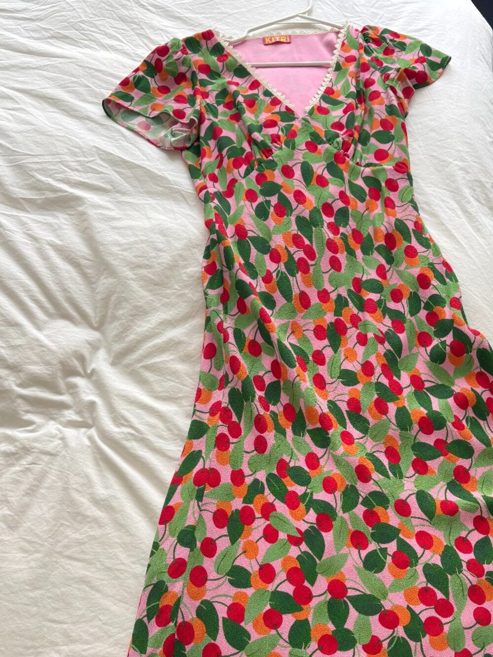 kitri dress with cherries